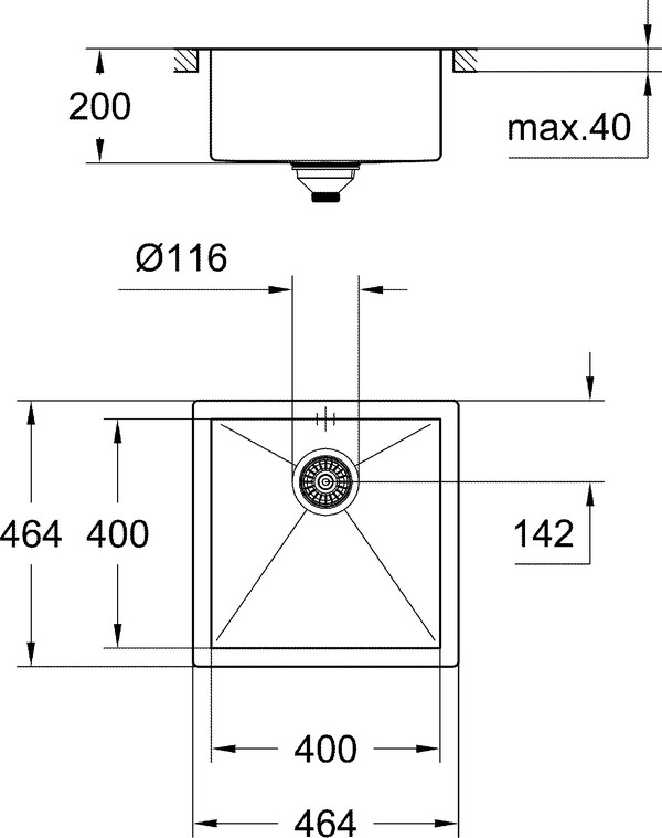 Мойка кухонная Grohe K700 31578SD0