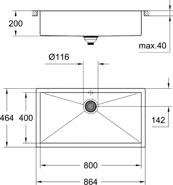 Мойка кухонная Grohe K700 31580SD0