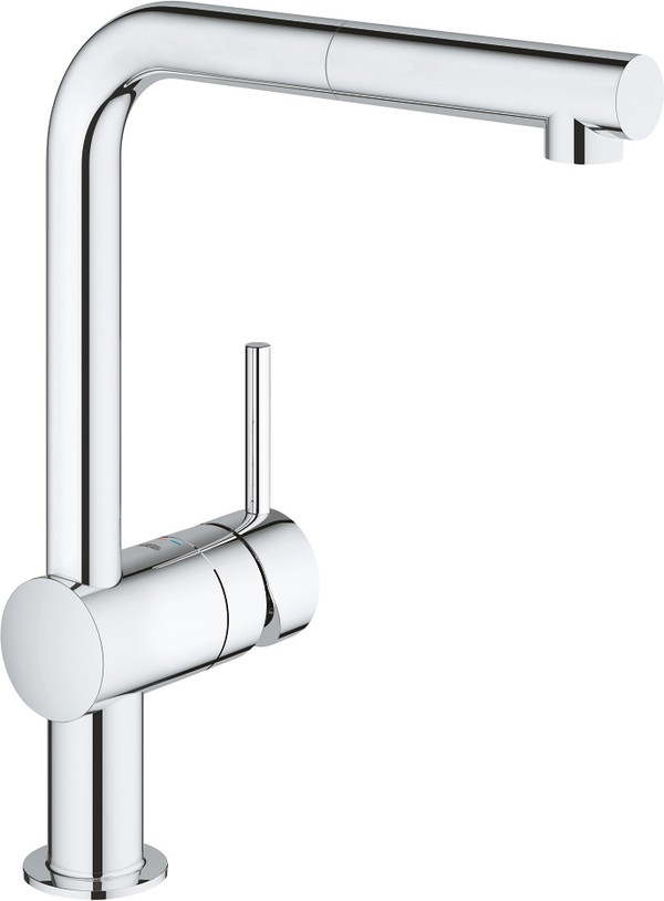 Комплект Grohe Minta 31573SD0 Мойка кухонная K500 31571SD0 + Смеситель Mint 32168000 для кухонной мойки