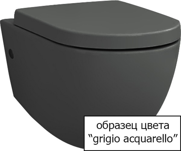 Унитаз подвесной ArtCeram Civitas CIV001 grigio acquarello