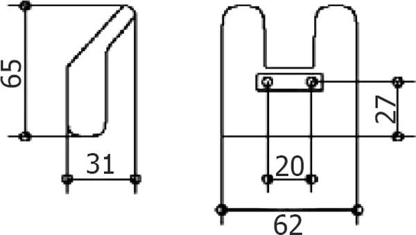 Крючок Keuco Industrie 14 41413 010000