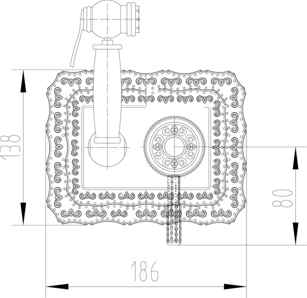 Гигиенический душ Lemark Jasmine LM6619ORB со смесителем, С ВНУТРЕННЕЙ ЧАСТЬЮ