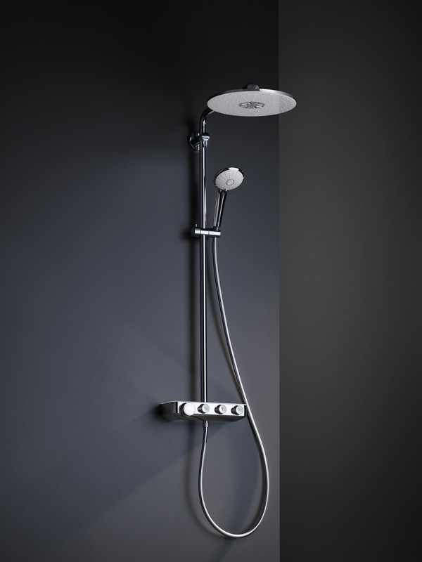 Душевая стойка Grohe Euphoria SmartControl 310 Duo 26507LS0 белая луна, с термостатом