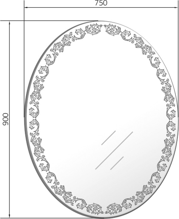 Зеркало Marka One Joli 75 Light