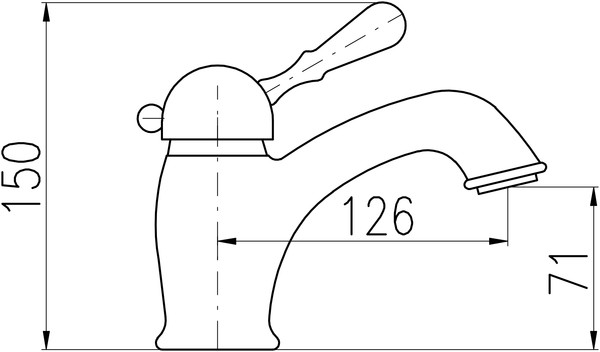 Смеситель Rav Slezak Labe L527.5SM для раковины