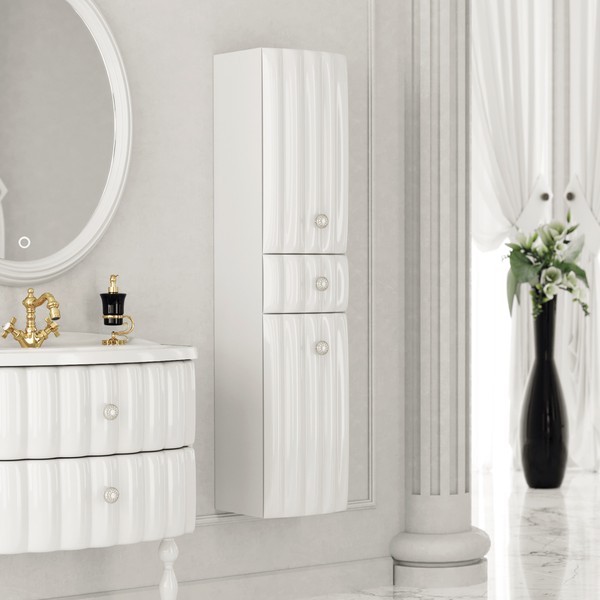 Шкаф-пенал Aima Design Pearl 30П R white