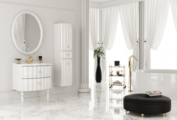 Мебель для ванной Aima Design Pearl 70 white