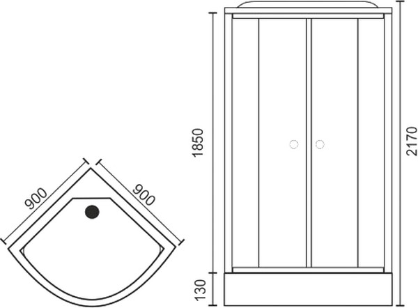 Душевая кабина Royal Bath RB 90HK6-BT