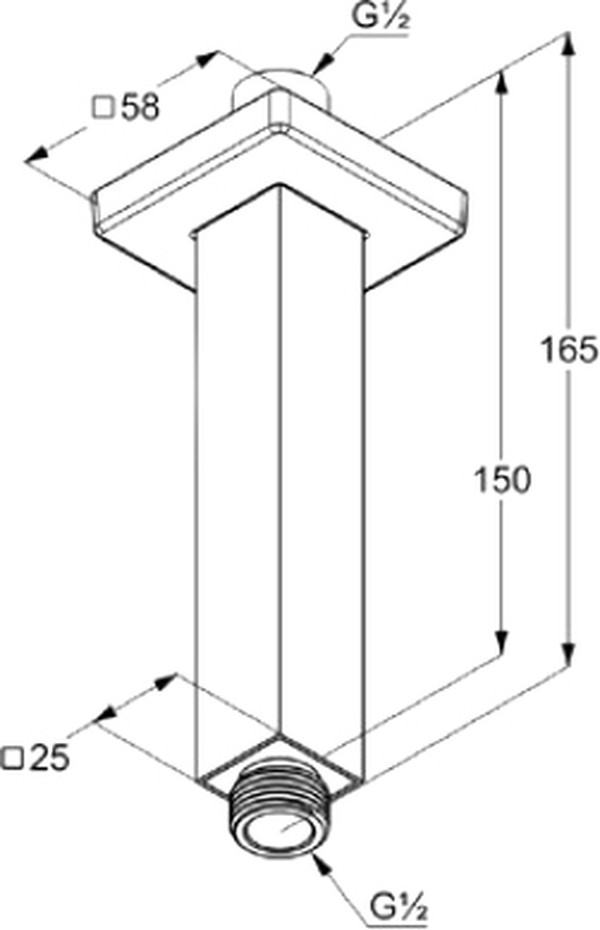 Кронштейн для верхнего душа Kludi A-QA 6654505-00