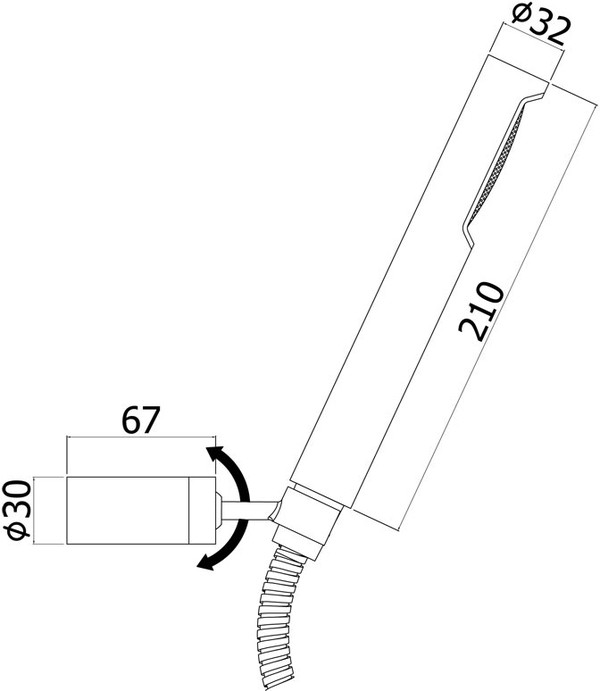 Душевой гарнитур Paffoni Birillo ZDUP036NO черный матовый