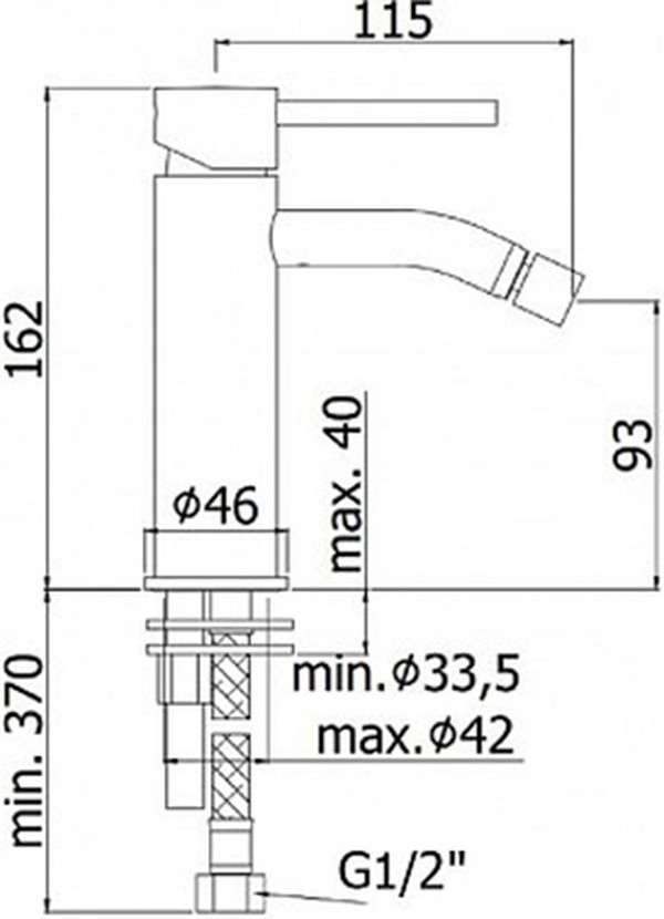 Смеситель Paffoni Light LIG131CR для биде