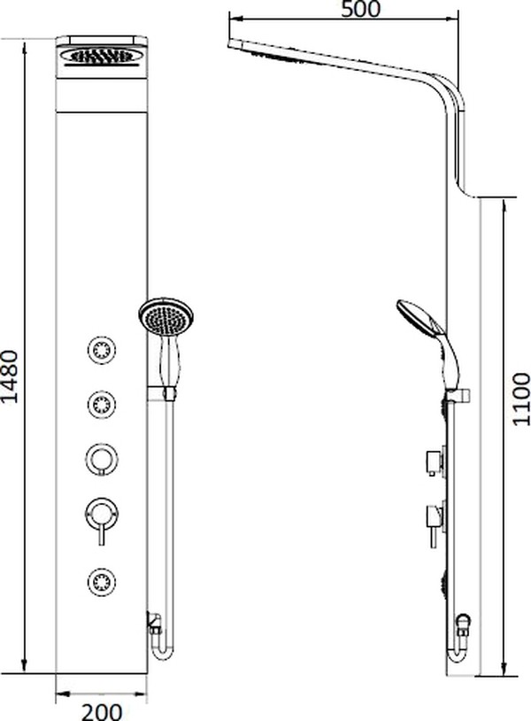 Душевая панель RGW Shower Panels SP-06 B