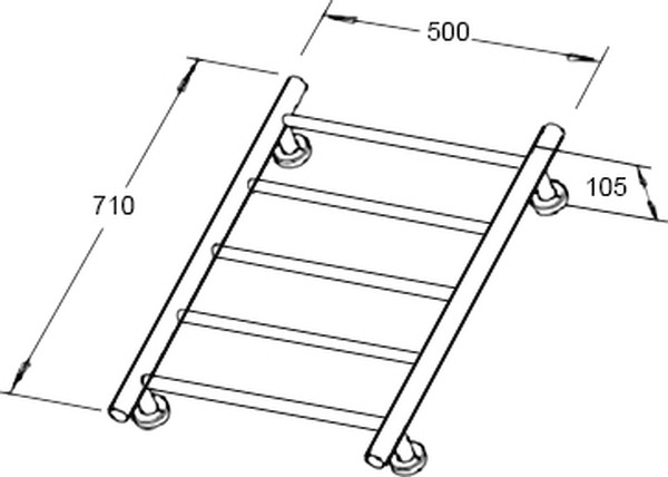 Полотенцесушитель электрический Weterm WT-109-5