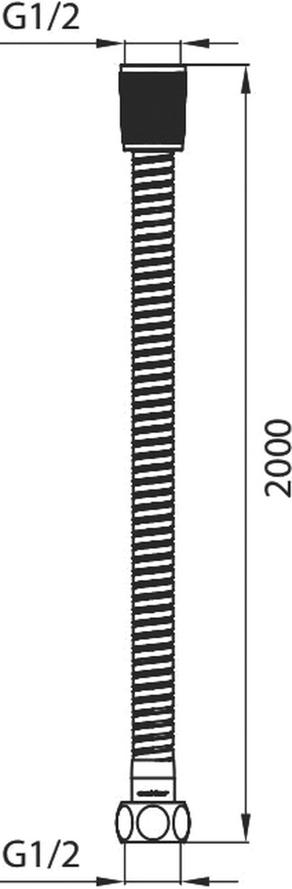 Душевой шланг Milardo 220S200M19 200 см