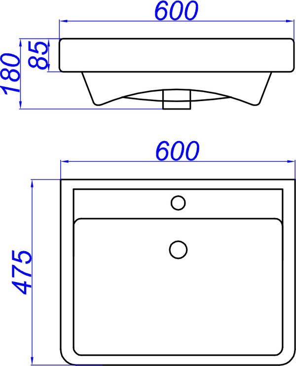 Мебель для ванной Aqwella Neo 60 напольная