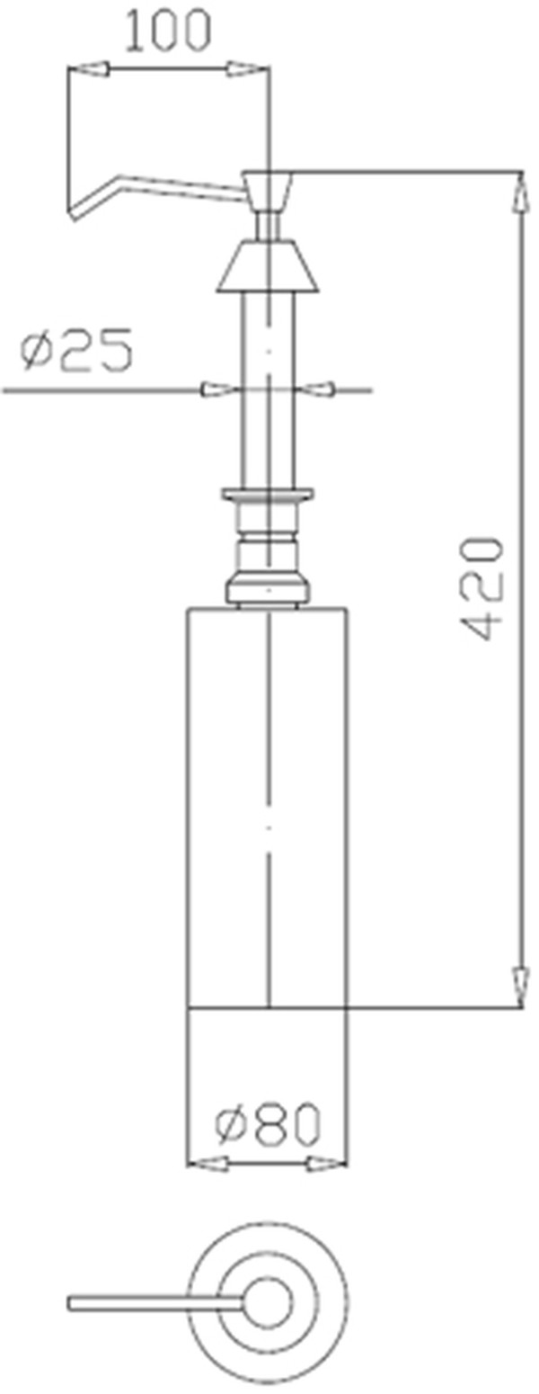 Диспенсер для мыла Nofer Inserts 03101.B 1000мл