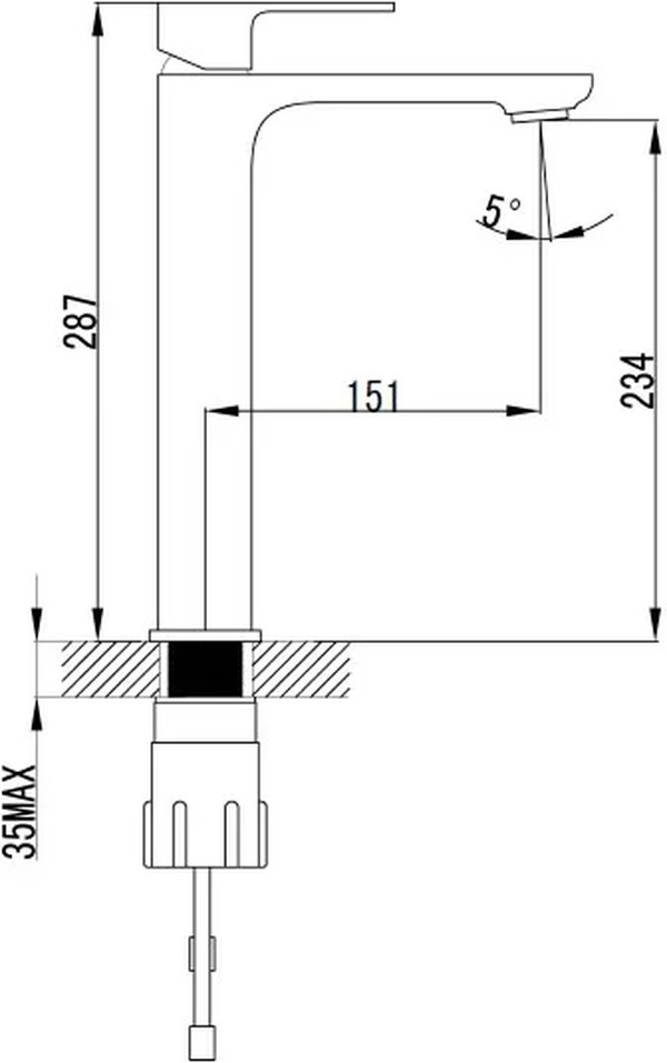 Смеситель Bien Casso BL21003105 для раковины