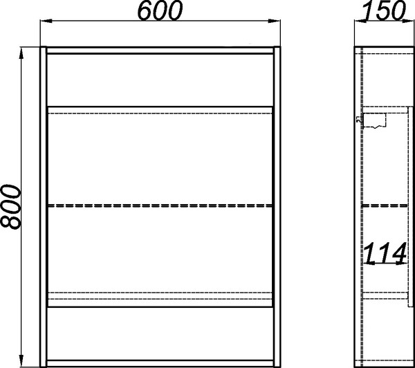 Тумба с раковиной Aqwella City 60 дуб канадский