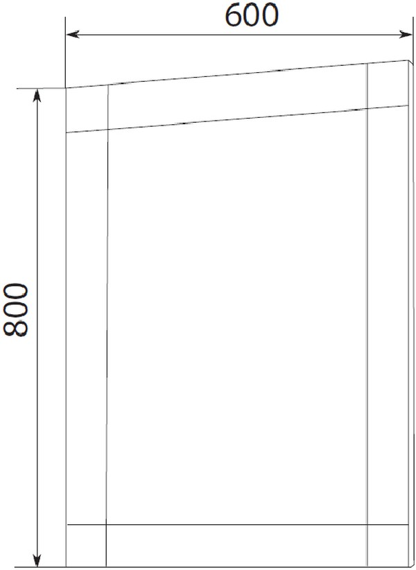 Зеркало Marka One Glass 60 wood