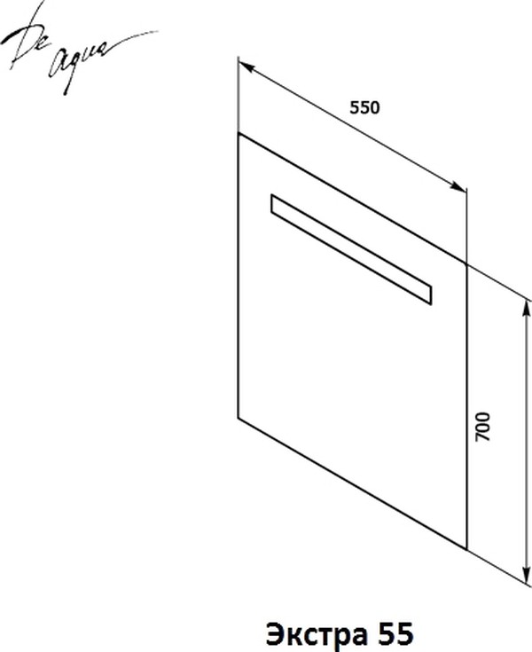 Зеркало De Aqua Экстра 55