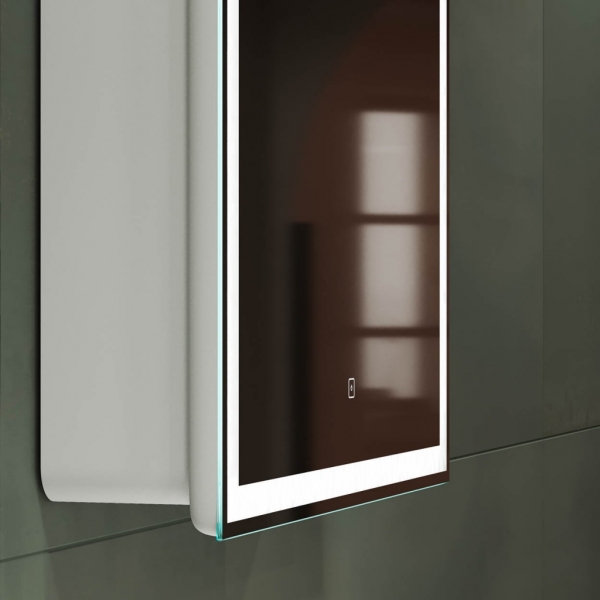 Зеркальный шкаф для ванной комнаты SANCOS Diva 600х150х800 с подсветкой, арт.DI600