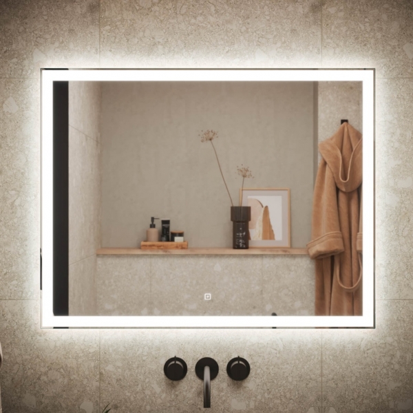 Зеркало для ванной комнаты SANCOS City 900х700 c  подсветкой, арт. CI900
