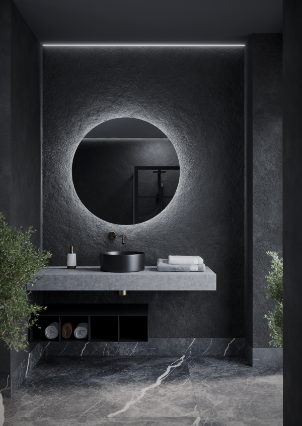 Зеркало для ванной комнаты SANCOS Sfera D900 c подсветкой, арт. SF900
