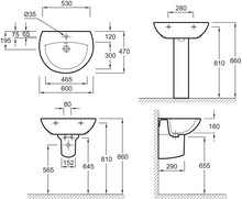 Раковина Jacob Delafon Patio E4159NG 60 см