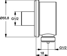 Шланговое подключение Ideal Standard IdealRain B9448AA