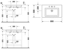 Раковина Duravit 2ND Floor 0491800000 80 см