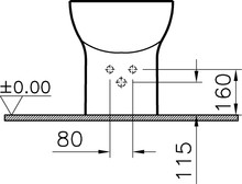 Биде напольное VitrA S20 5509B003