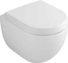 Унитаз подвесной  укороченный Villeroy & Boch Subway 66041001 и 9M55S101, alpin