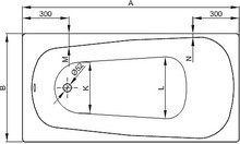 Стальная ванна Bette Form 3800 AD, PLUS