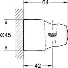 Настенный держатель Grohe Movario 28403000