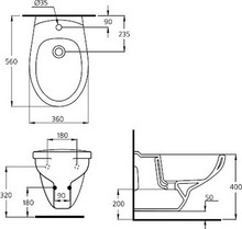 Биде подвесное Ideal Standard Eurovit