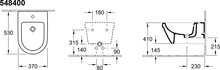 Биде подвесное Villeroy & Boch Omnia Architectura 5484 0001 alpin