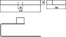 Полотенцедержатель Emco Loft 0555 001 00