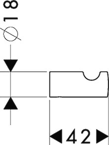 Крючок Hansgrohe Logis