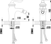 Смеситель Lemark Brava LM4708G для биде