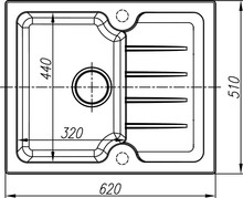 Мойка кухонная Dr. Gans Lora 620 терра