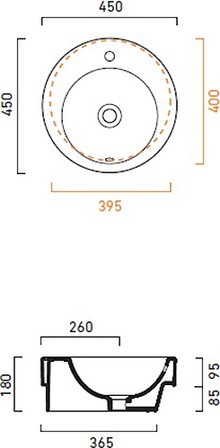 Рукомойник Catalano Zerotondo 45 2