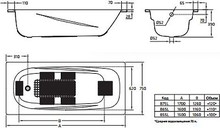 Стальная ванна BLB Anatomica B75L