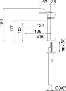 Смеситель Treemme Q 5611.CC для раковины