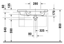 Раковина Duravit DuraStyle 232680