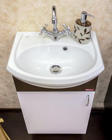 Мебель для ванной Sanflor Мокко 45 венге, белая L