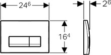 Кнопка смыва Geberit Delta 51 115.105.11.1 белая