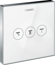 Переключатель потоков Hansgrohe ShowerSelect 15736400 на три потребителя, белый