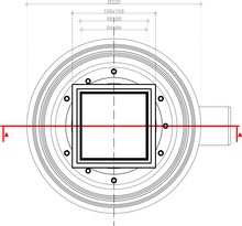 Душевой трап Pestan Confluo Standart Dry 1 Black Glass 10x10