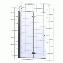 Душевой уголок RGW Classic CL-41 (710-760)x900x1850 стекло чистое