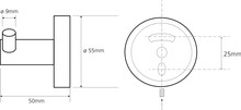 Крючок Bemeta Omega 104106032